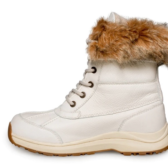 UGG ADIRONDACK III TIPPED WHITE BOOTS - WOMEN'S - Picture 2 of 5